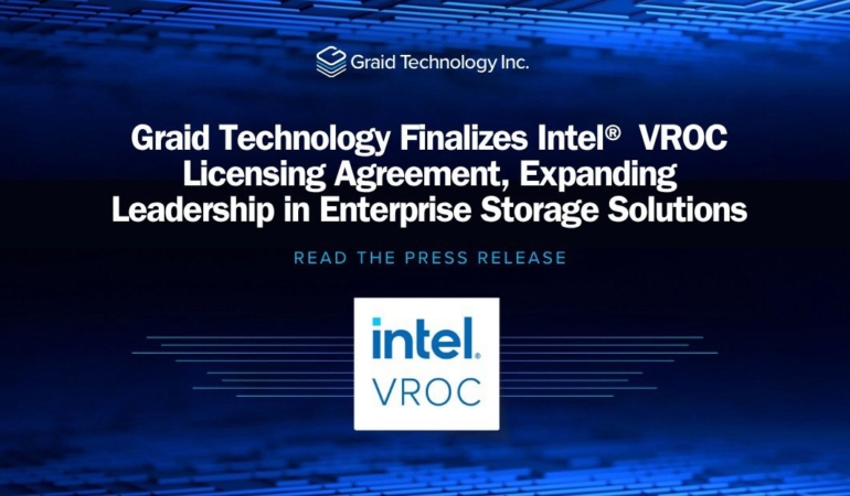 Graid Technology, Intel VROC Lisans Anlaşmasını Tamamlayarak Kurumsal Depolama Çözümlerinde Liderliğini Genişletiyor