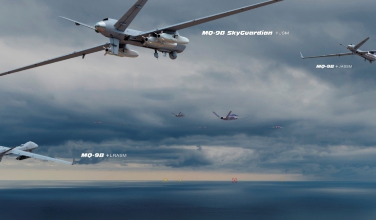GA-ASI, MQ-9B İnsansız Hava Araçlarına Uzun Menzilli Silah Entegrasyonu İçin Çalışmalara Başladı