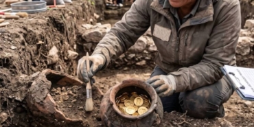 Almanya'da amatör bir arkeoloğun bulduğu 934 Roma sikkesi müzede sergileniyor