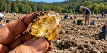 ABD'deki Crater of Diamonds Parkı'nda Ziyaretçilerin Bulduğu Değerli Taşlar Dikkat Çekiyor